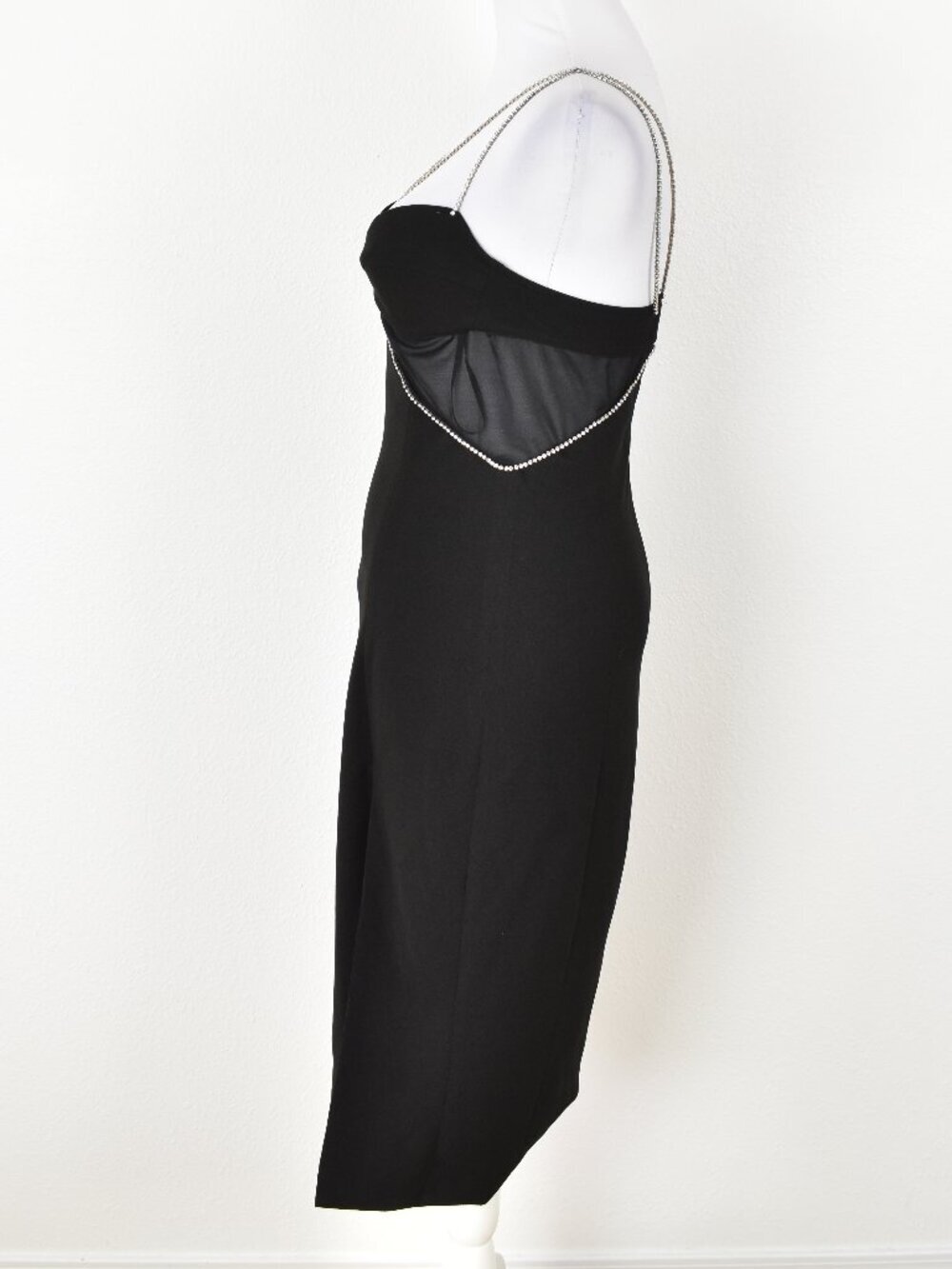 Heiress Beverly Hills Diamante Cutout Crepe Midi Dress - Picture 5 of 12